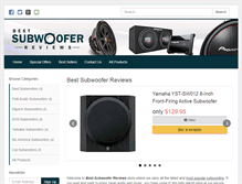 Tablet Screenshot of bestsubwooferreviews.net